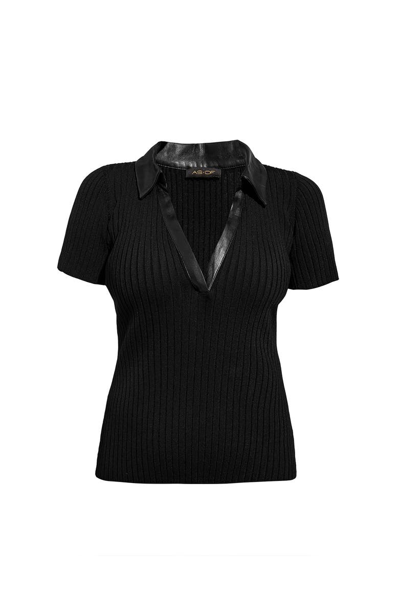 AS by DF Rowan Ribbed Top, Alternate, color, Black