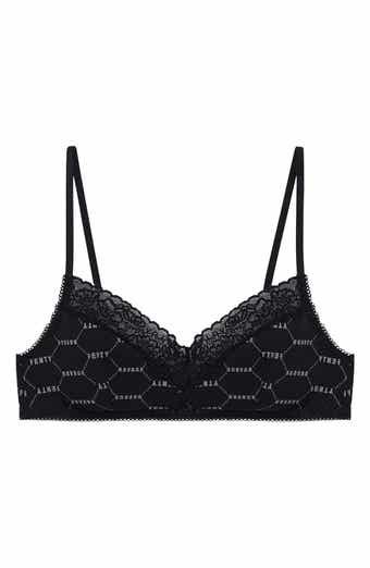 SAVAGE X FENTY Stretch Cotton Essentials Lace Trim Bralette