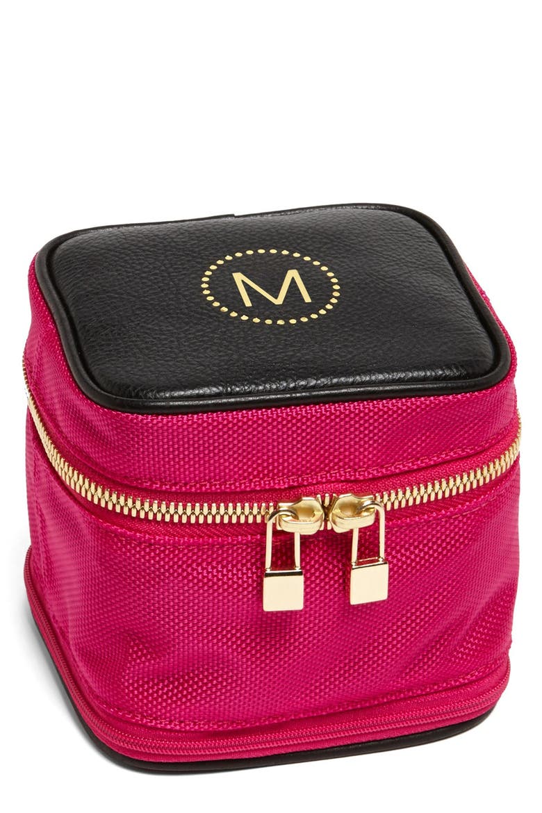 'Victoria' Jewelry Case, Main, color, FUCHSIA M
