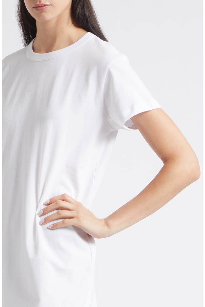 Margo Short Sleeve T-Shirt Dress, Alternate, color, WHITE