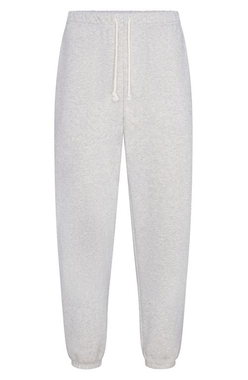 Skims Fleece Lounge Relaxed Joggers In Gray