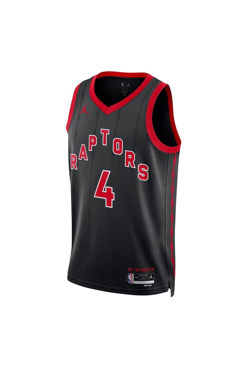 Jordan Brand Unisex Jordan Brand Scottie Barnes Black Toronto Raptors Swingman Jersey - Statement Edition, Alternate, color, Black