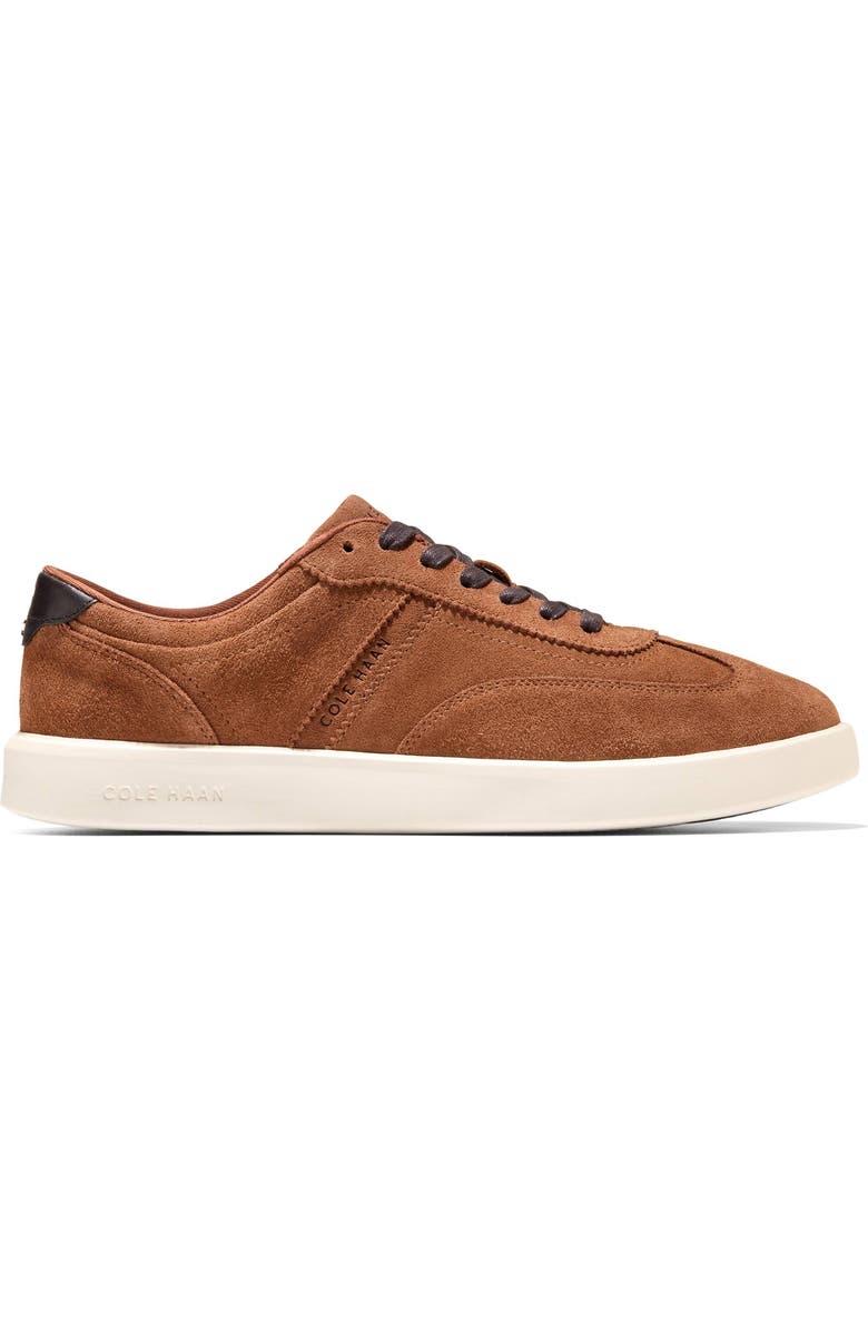 Cole Haan Grand Crosscourt Hingham Sneaker, Alternate, color, Britsh Tan Suede/ Ivory