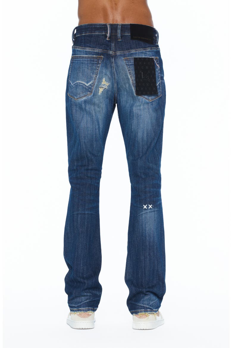Lenny Distressed Bootcut Jeans, Alternate, color, SURF