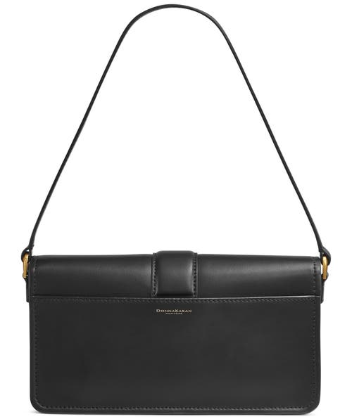 Donna Karan Valley Stream Buckle Shoulder In Black/gold