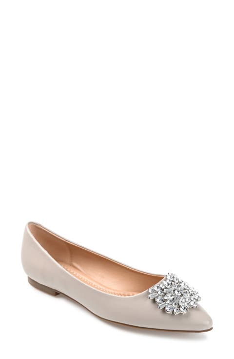 JOURNEE Renzo Embellished Flat (Women)