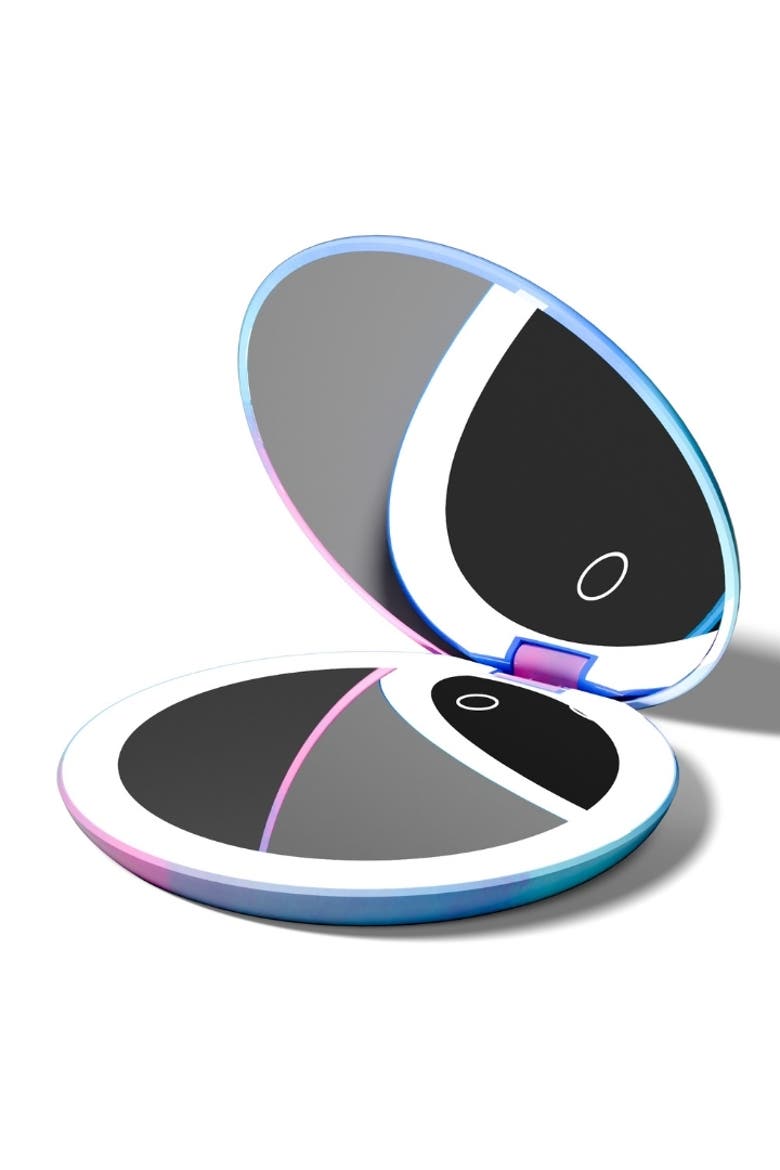 Taylor LED Compact Mirror, Alternate, color, Lavender Lagoon
