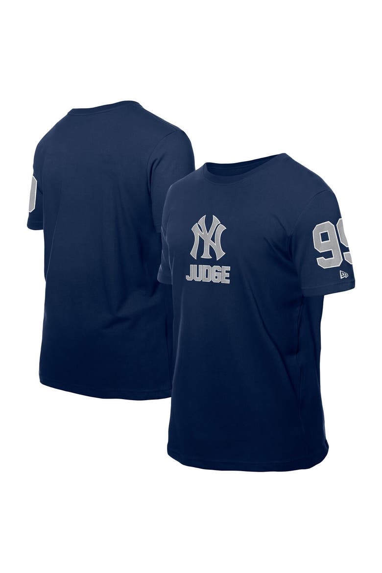 Men's New Era Aaron Judge Navy New York Yankees Design Lab Name & Number T-Shirt, Main, color, Navy