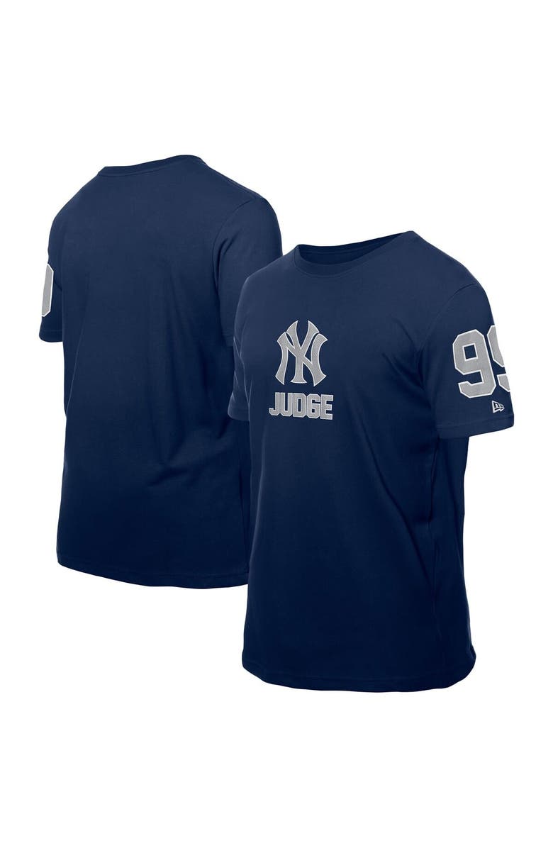 New Era Men's New Era Aaron Judge Navy New York Yankees Design Lab Name & Number T-Shirt, Main, color, Navy