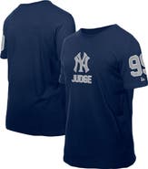 New Era Men's New Era Aaron Judge Navy New York Yankees Design Lab Name & Number T-Shirt