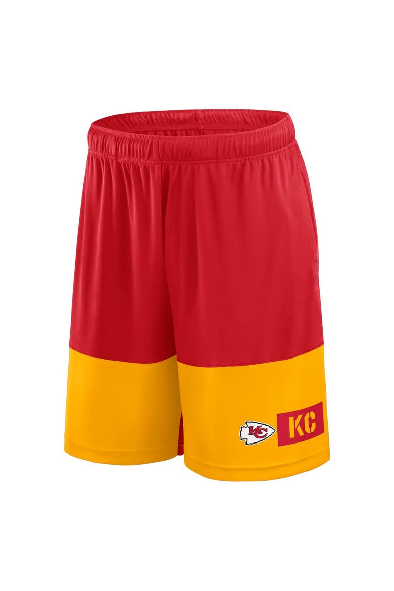 Men's Fanatics Red/Gold Kansas City Chiefs Big & Tall Best of the Best Performance Shorts, Alternate, color, Red