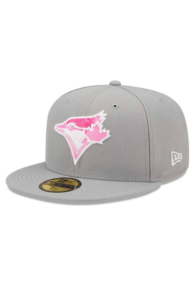 New Era Men's New Era Gray Toronto Blue Jays 2022 Mother's Day On-Field 59FIFTY Fitted Hat, Alternate, color,