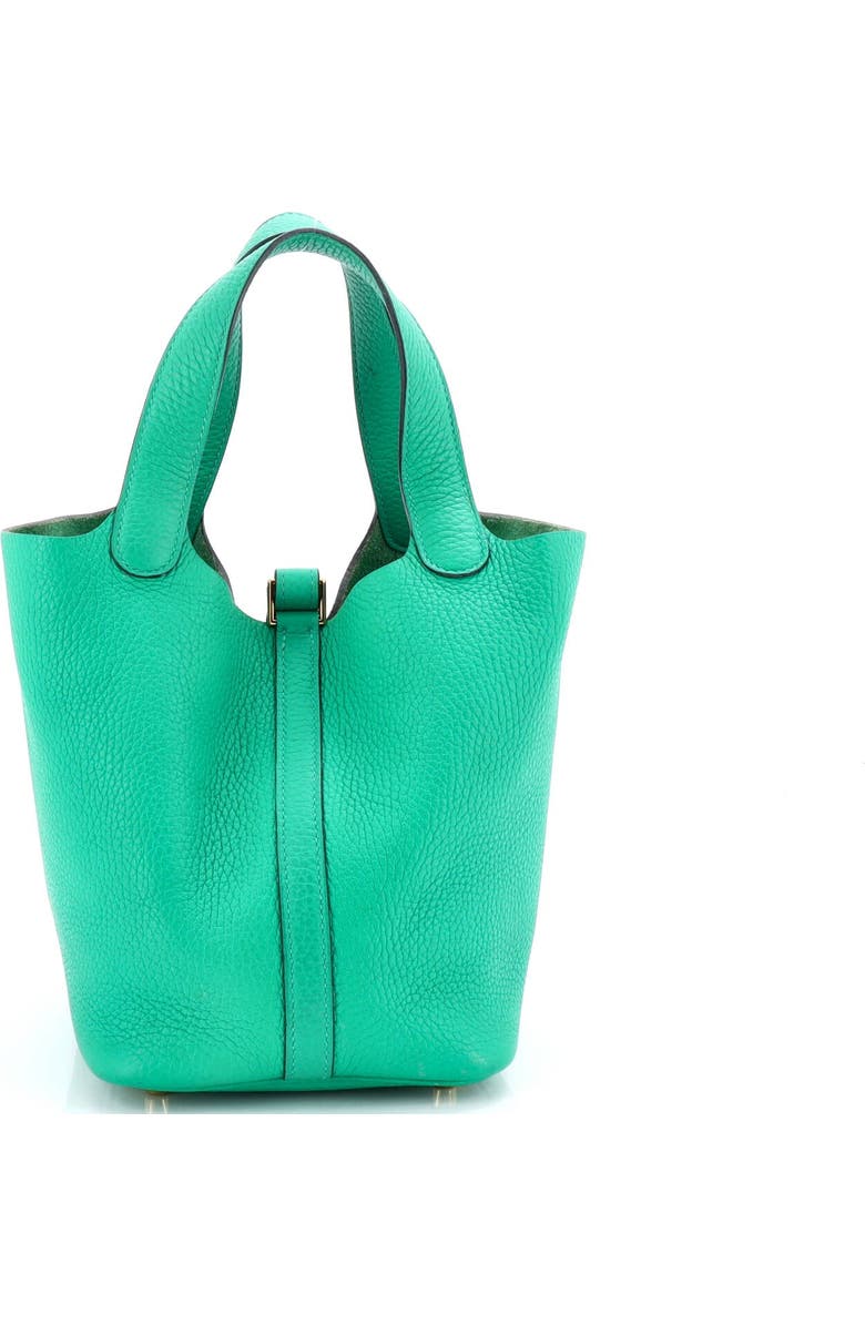 Pre-Owned Hermes Picotin Lock Bag Clemence PM, Alternate, color, Menthe