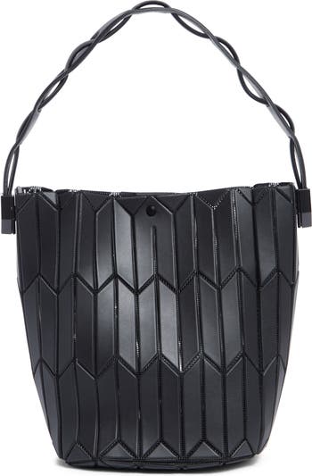 Long Chevron Bucket Tote Bag