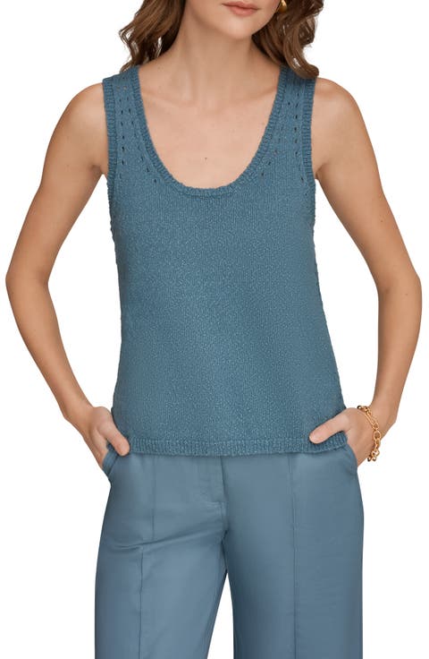Pointelle Stitch Sweater Tank