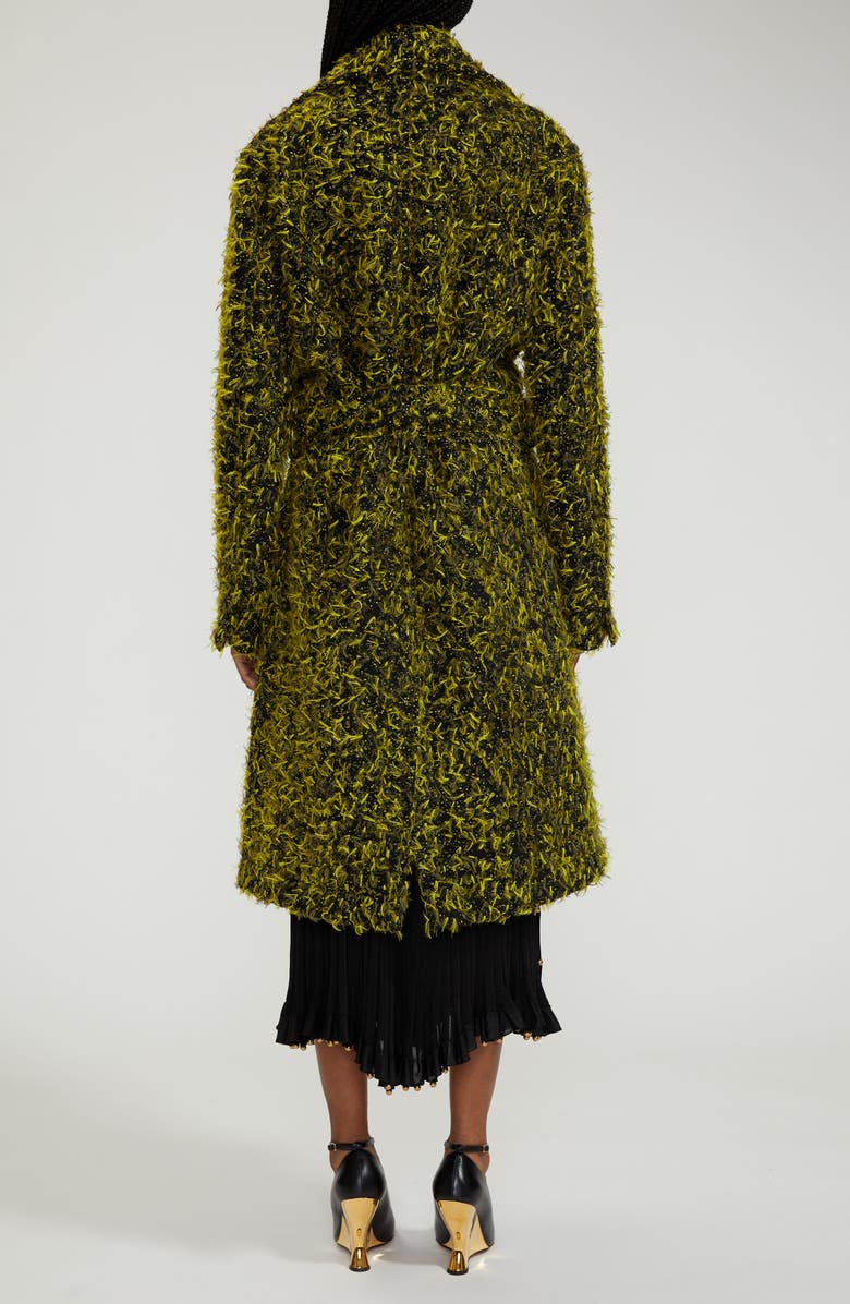 Bottega Veneta Wool Blend Fil Coupé Coat, Alternate, color, 