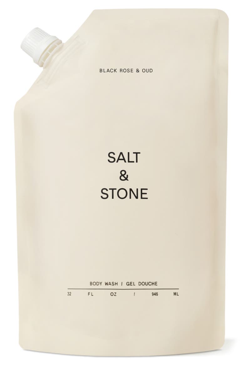 Black Rose & Oud Body Wash, Main, color, REFILL