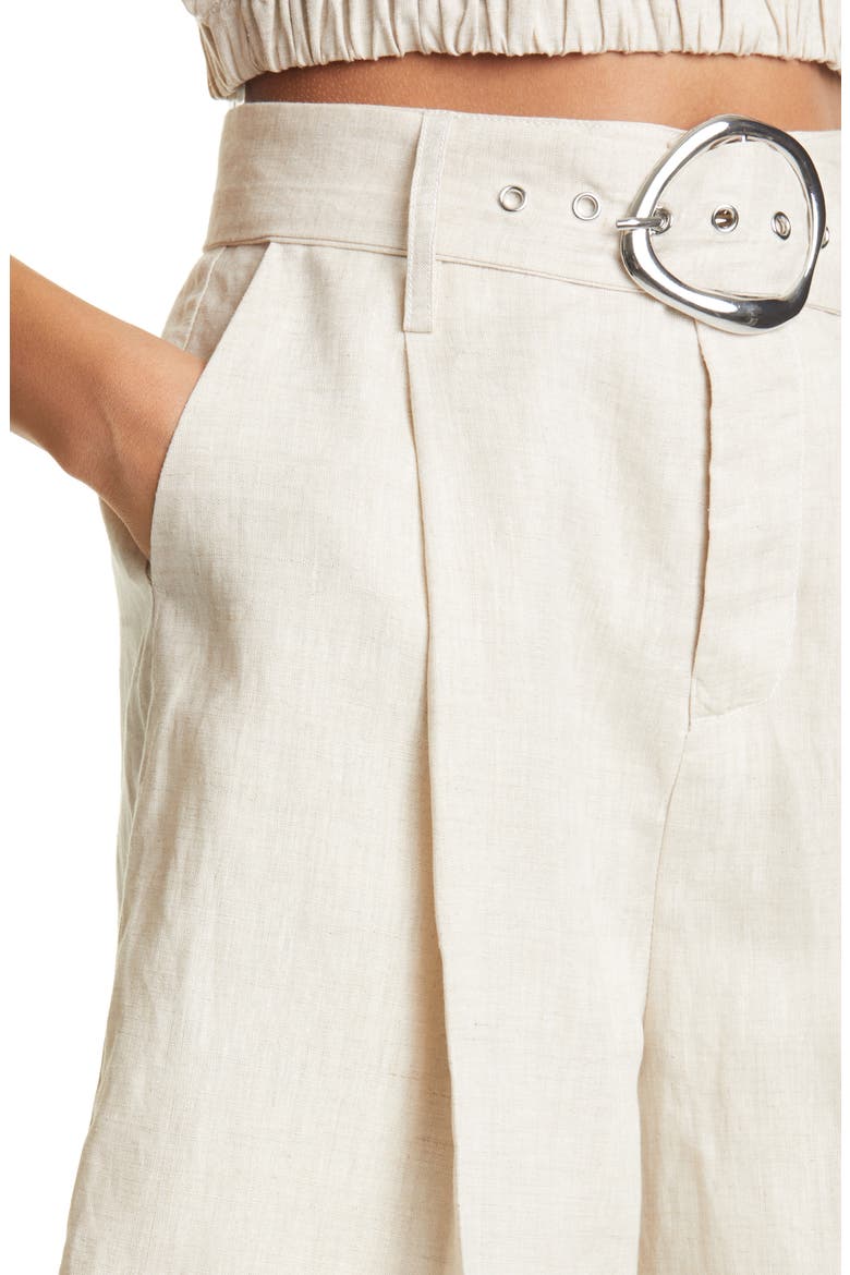 Helios Linen Walking Shorts, Alternate, color, NATURAL