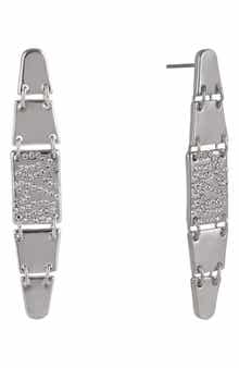 Laundry by Shelli Segal Pavé Crystal Linear Drop Earrings