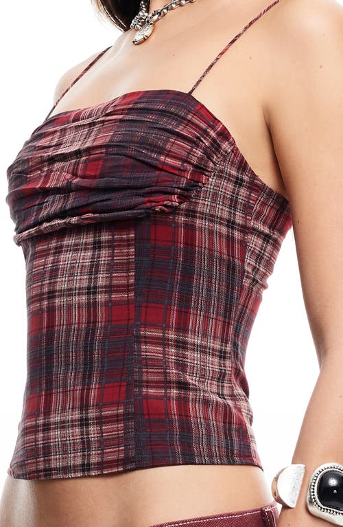 Lioness Humphrey Plaid Corset Camisole