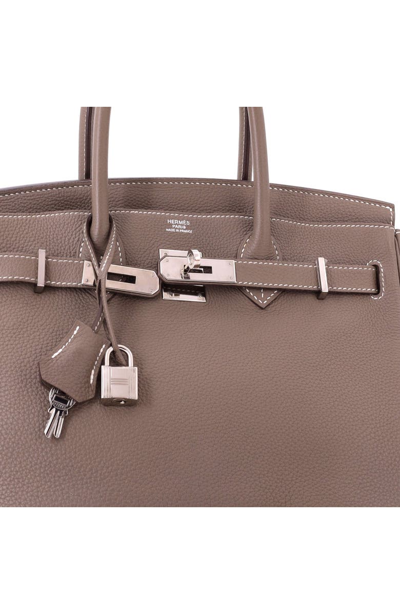 Pre-Owned Hermes Birkin Handbag Grey Togo with Palladium Hardware 30, Alternate, color, Etoupe