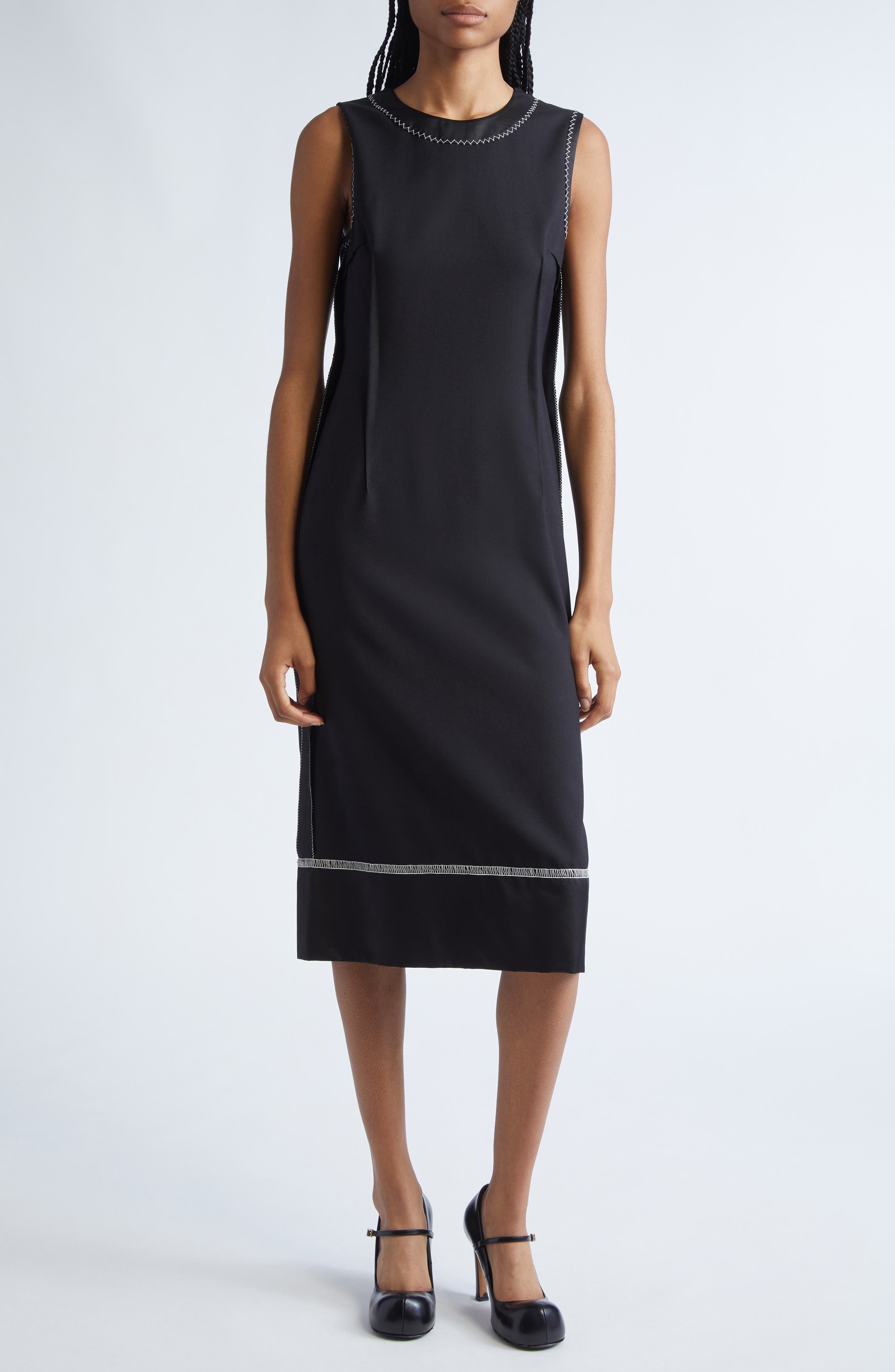 Marni Inside-Out Virgin Wool Dress