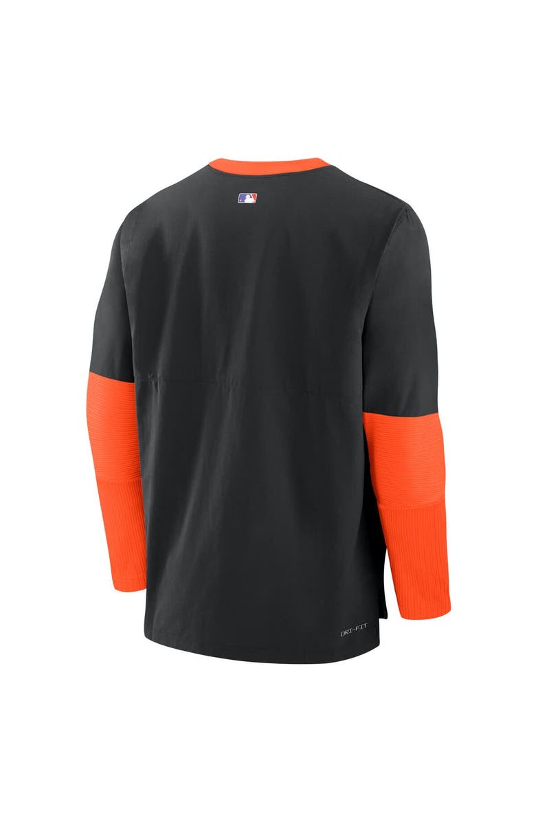 Nike Men's Nike  Black/Orange San Francisco Giants 2025 City Connect Authentic Collection Lightweight Player Tri-Blend Performance Long Sleeve T-Shirt, Alternate, color, Black
