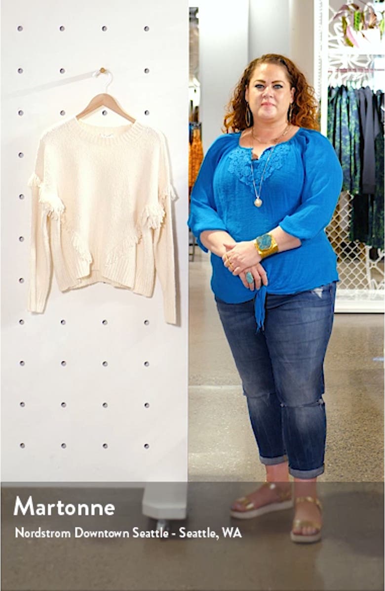 Montford Fringe Pullover Sweater, sales video thumbnail