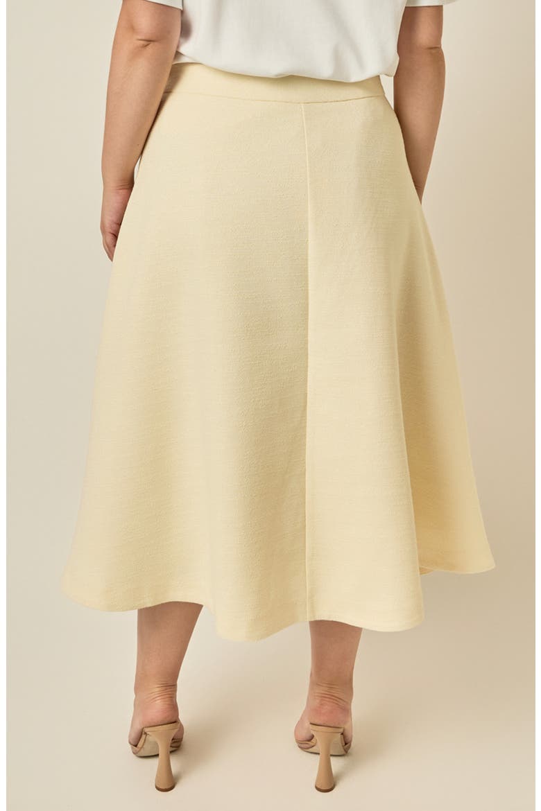 Tweed A-Line Maxi Skirt, Alternate, color, BUTTER