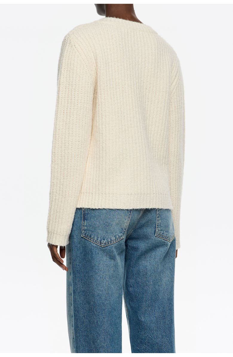 Bimba y Lola Short Fitted Cardigan, Alternate, color, Ivory