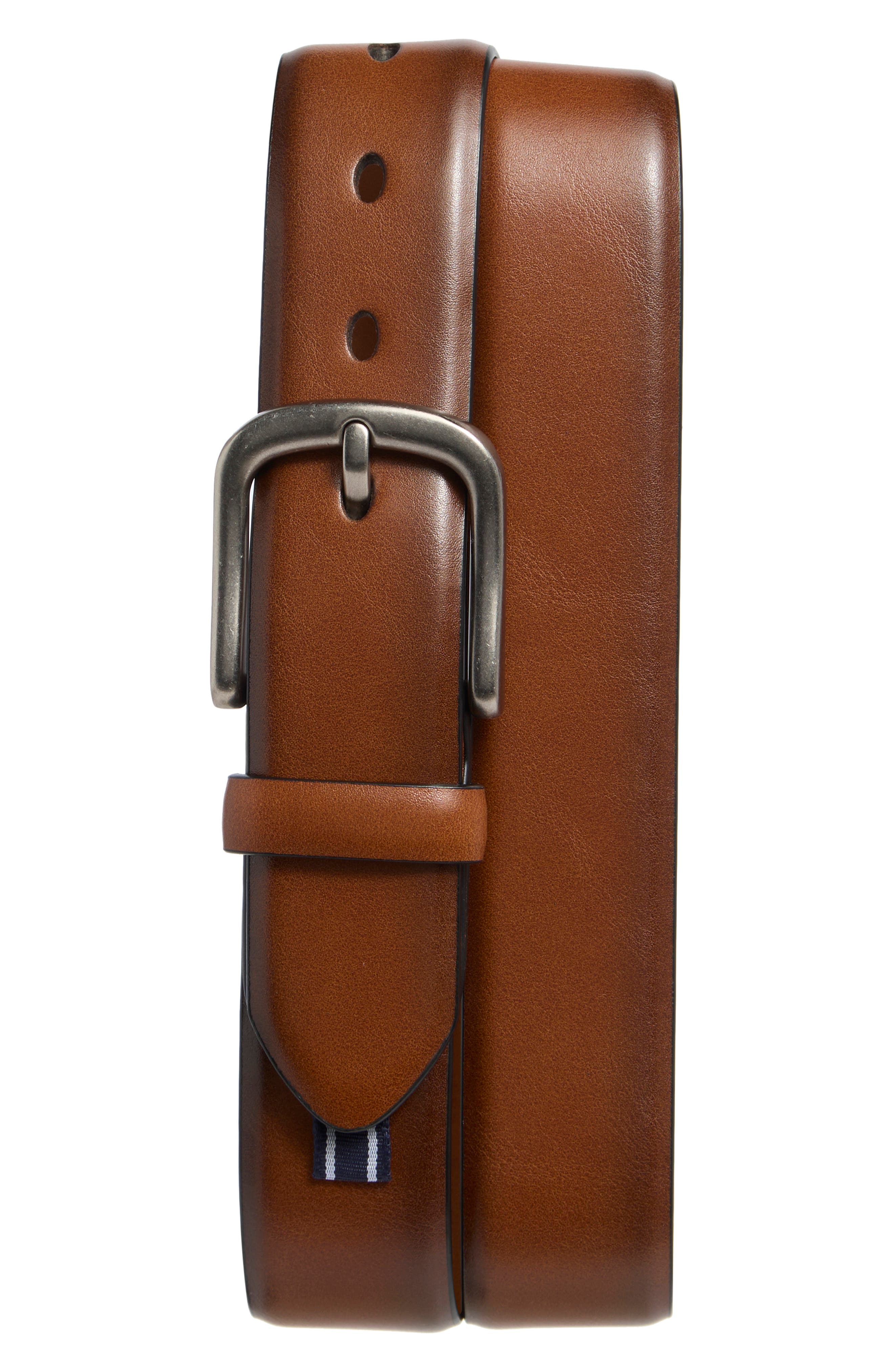 Derby Faux Leather Dress Belt