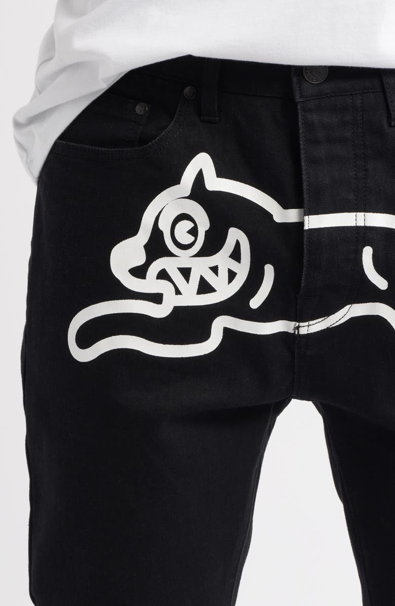 ICECREAM Chocolate Fit Black Out Jeans, Alternate, color, Black Caramel