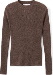 MANGO Mock Neck Rib Sweater