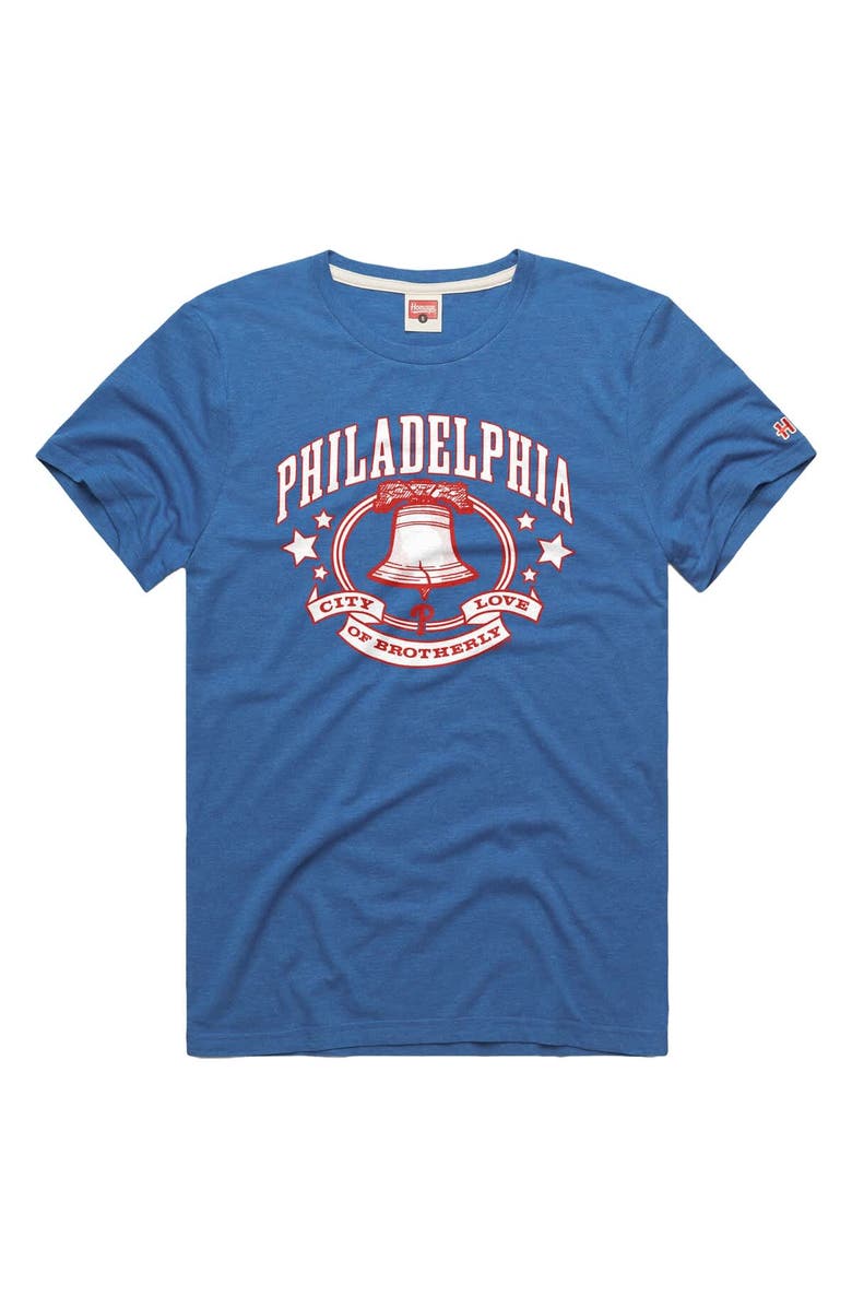 Homage Men's Homage Royal Philadelphia Phillies Tri-Blend Hyperlocal T-Shirt, Main, color, Royal