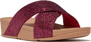 FitFlop Lulu Glitterball Platform Wedge Slide Sandal