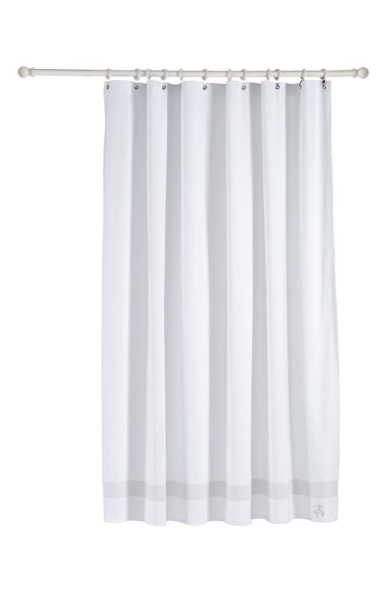 Brooks Brothers Ottoman Rolls Cotton Shower Curtain, Main, color,