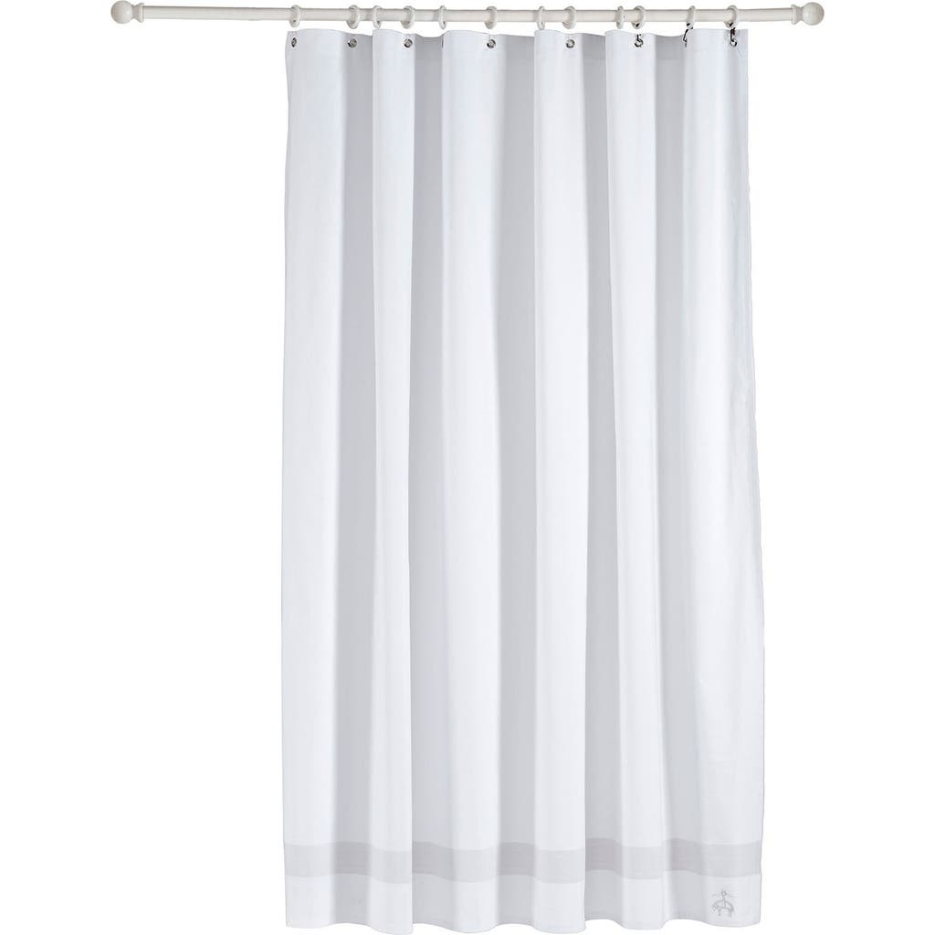 Brooks Brothers Ottoman Rolls Cotton Shower Curtain