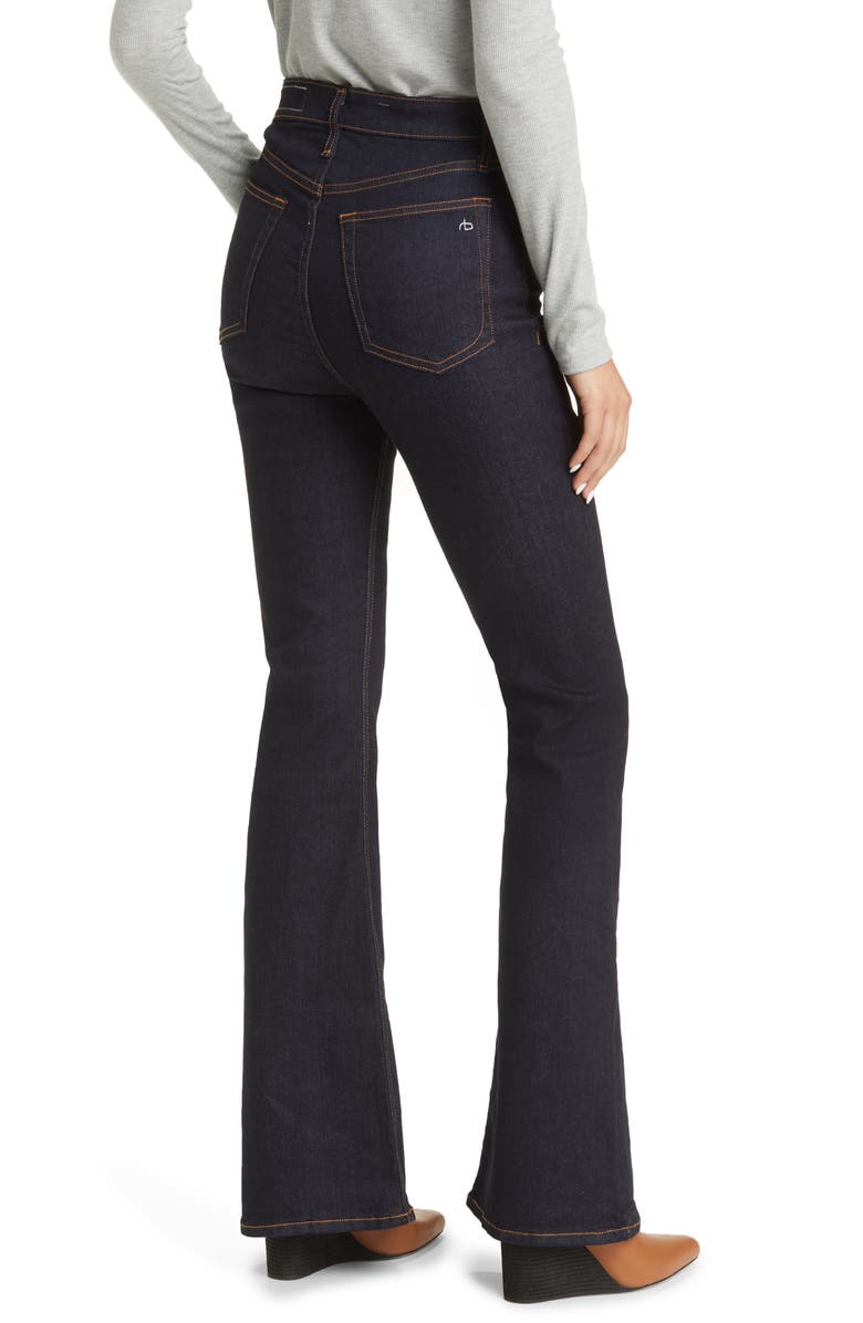 rag & bone Casey High Waist Flare Jeans, Alternate, color, 