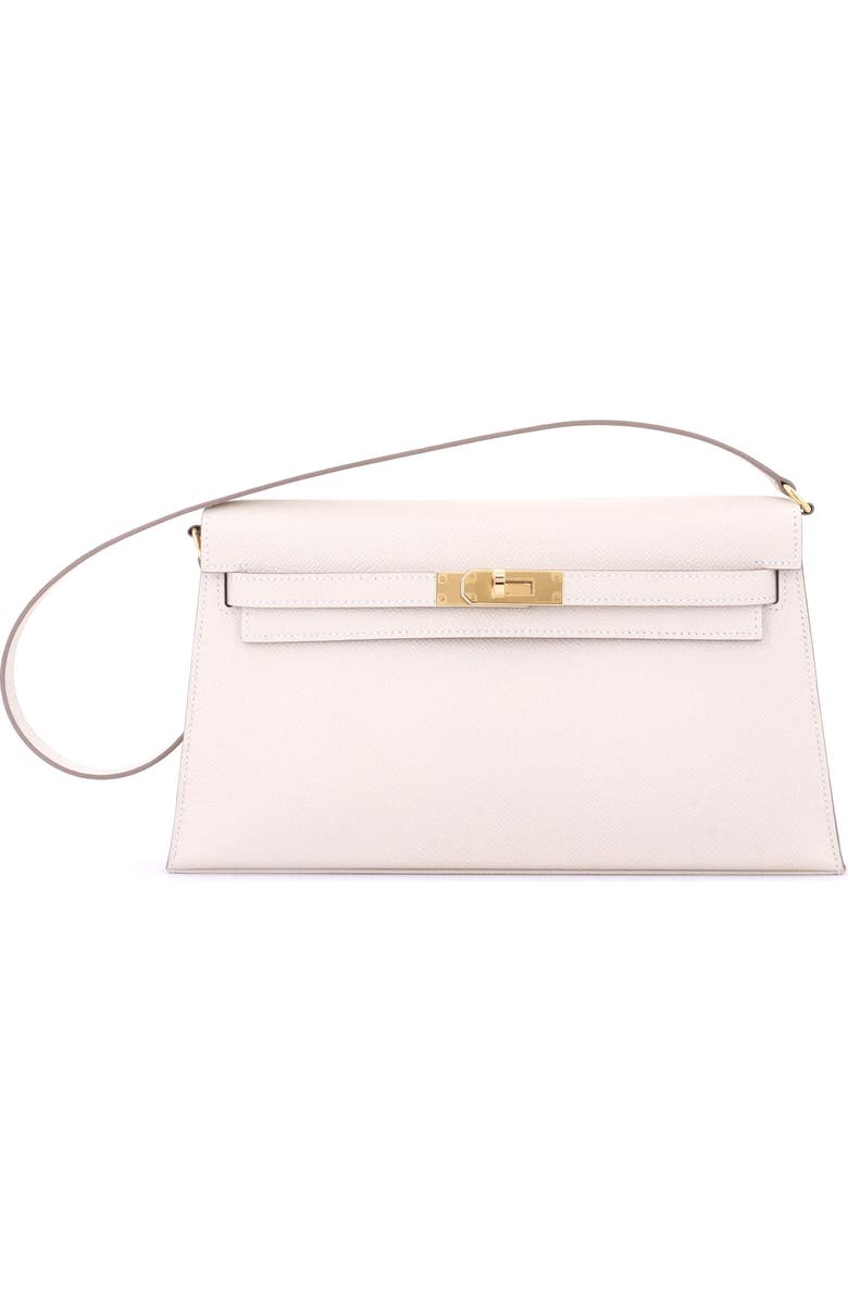 Pre-Owned Hermes Kelly Elan Shoulder Bag Epsom, Main, color, Craie
