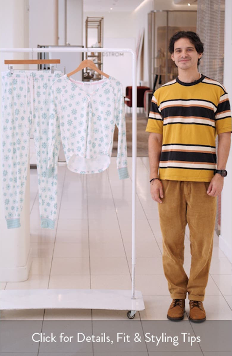 Snowflake Wishes Brushed Pointelle Pajamas, sales video thumbnail