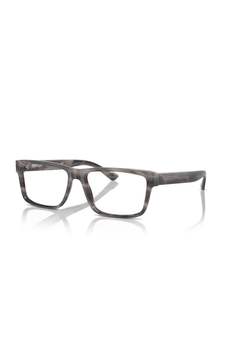 Ferrari 55mm Rectangle optical glasses, Main, color, Grey