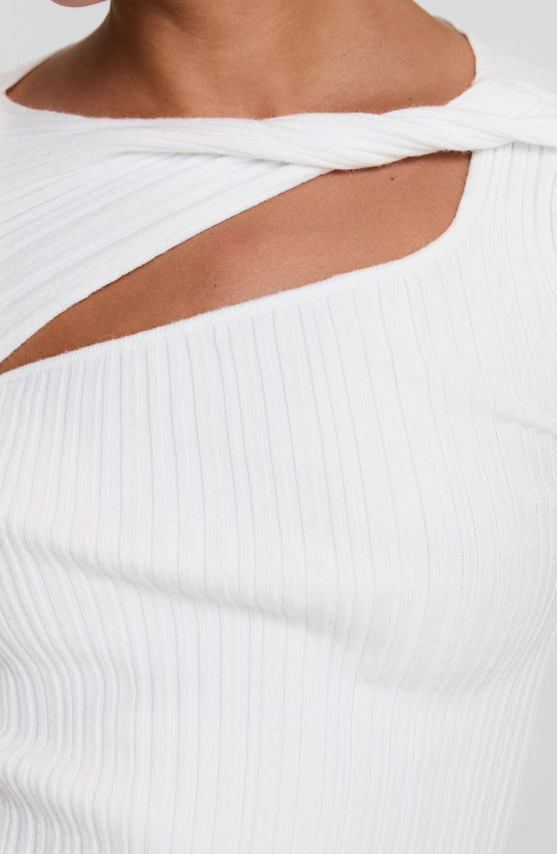 Princess Polly Ellara Asymmetric Long Sleeve Top, Alternate, color, White