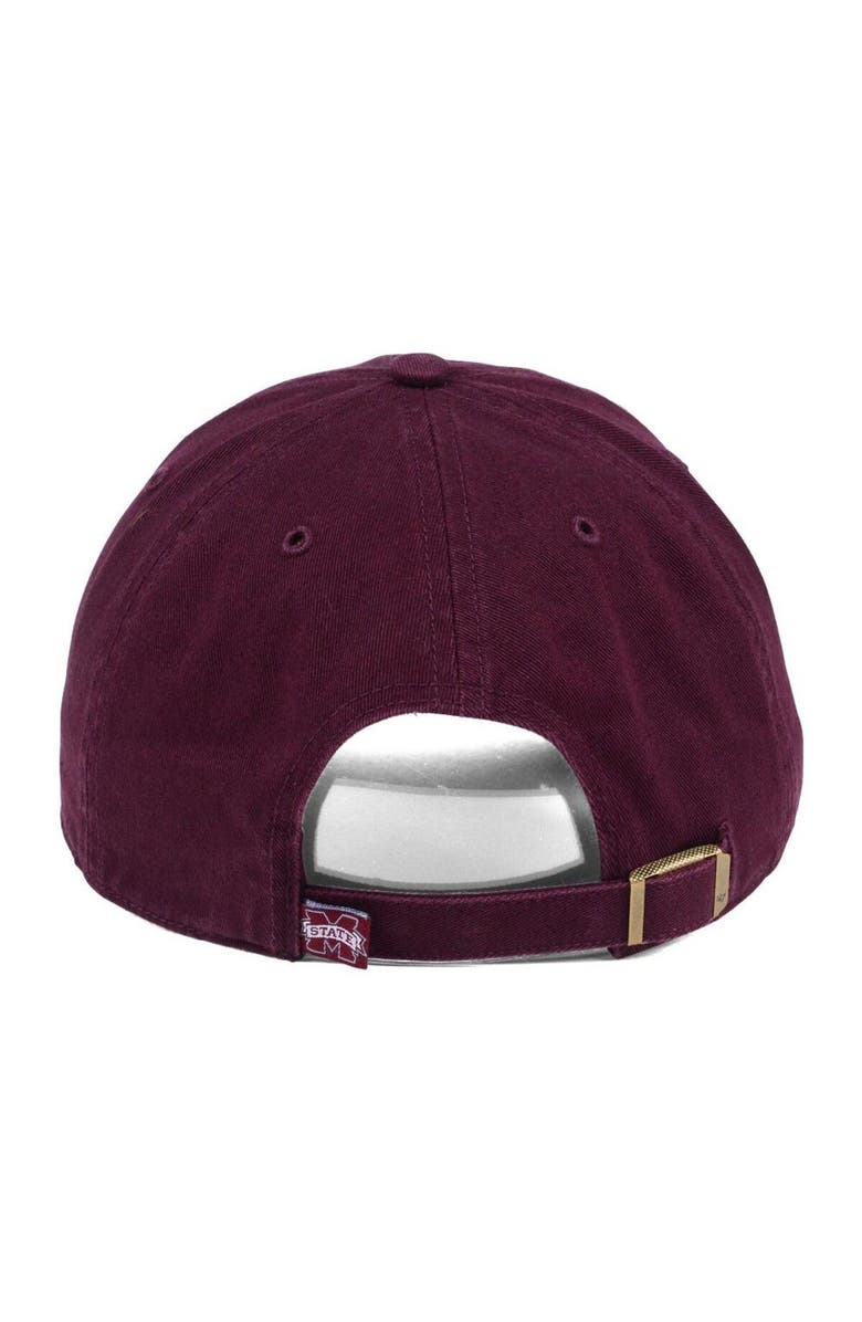 '47 Men's '47 Maroon Mississippi State Bulldogs Vintage Clean Up Adjustable Hat, Alternate, color,
