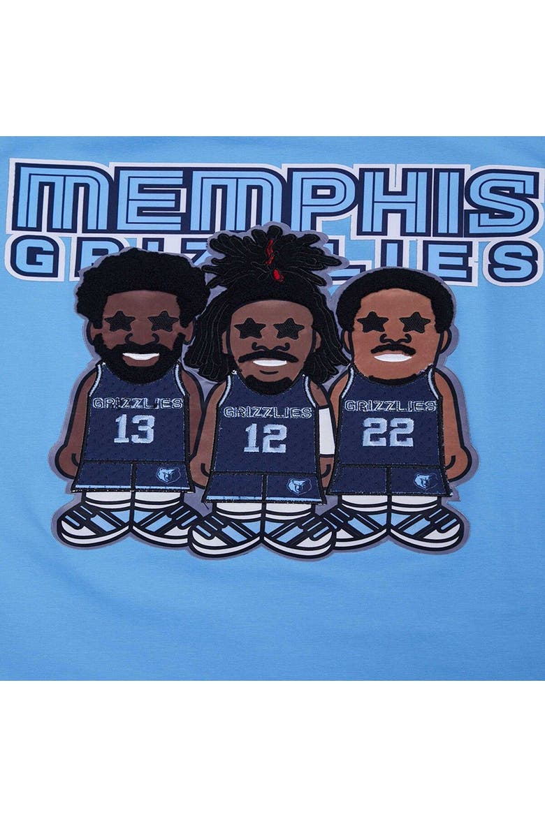 Men's Pro Standard Jaren Jackson Jr., Ja Morant, Desmond Bane Light Blue Memphis Grizzlies Multi Lineup T-Shirt, Alternate, color, Light Blue