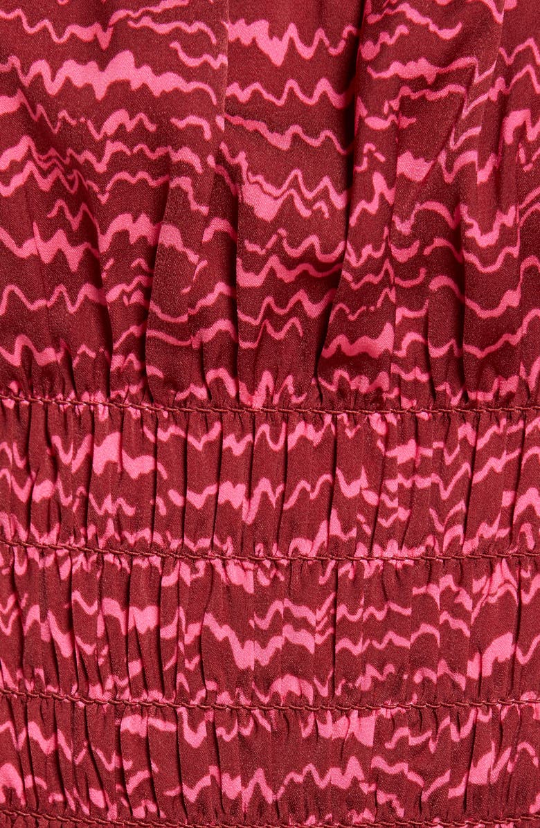 Melrose and Market Smocked Cropped Camisole, Alternate, color, Red- Pink Zaggeo