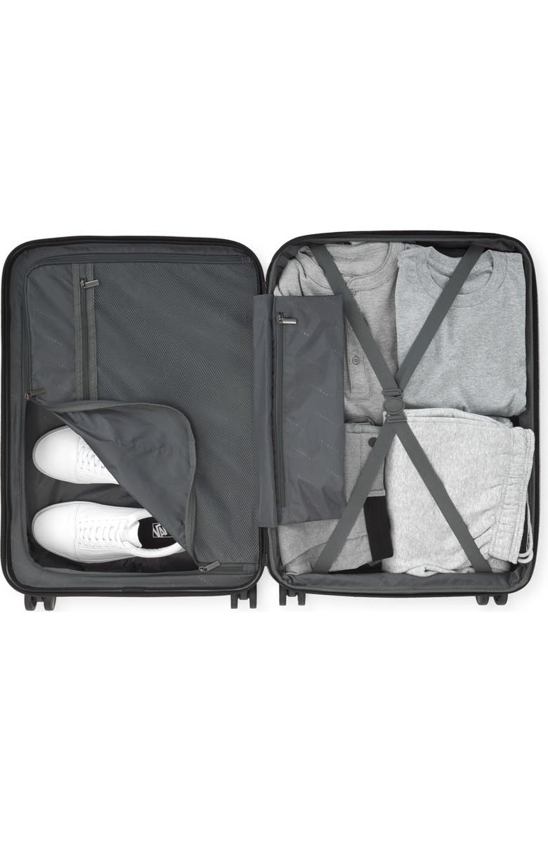 bugatti Wellington Hardside Medium Luggage with TSA Lock, Alternate, color, Black