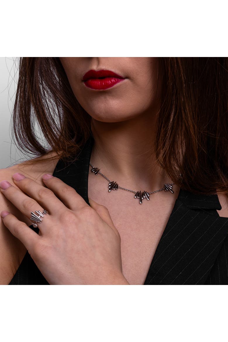 Shard Necklace, Alternate, color, Sterling Silver