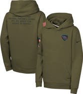 Nike Youth Nike Olive Tennessee Titans 2025 Salute to Service Club Fleece Hoodie