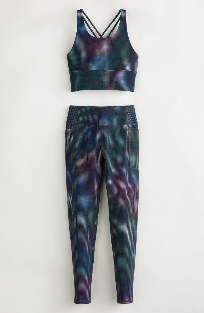 Zella Girl Kids' Strappy Back Sports Bra, Alternate, color, 