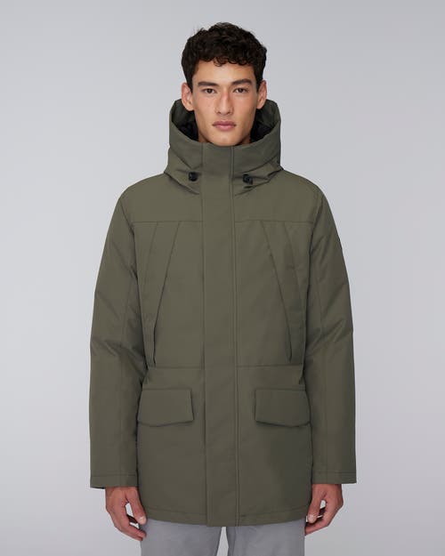 Quartz Co. Grant | Hooded Down Winter Jacket In Olive